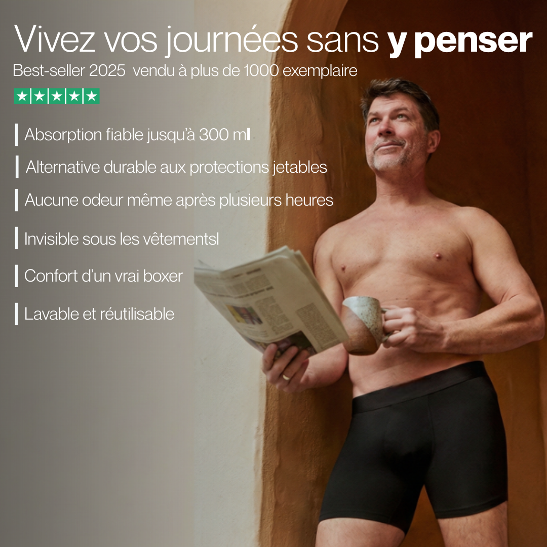 Ultra-Absorbent Incontinence Underwear Men Panties Maximum Absorbency Overnight Urinary Briefs Leak Protection Men Boxers